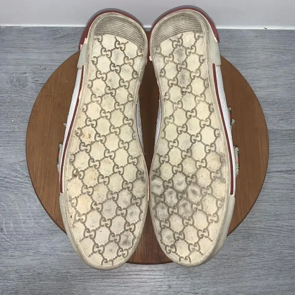 VINTAGE Gucci Boulevard Men's Sneaker Shoes with Straps Size 47 Made in Italy